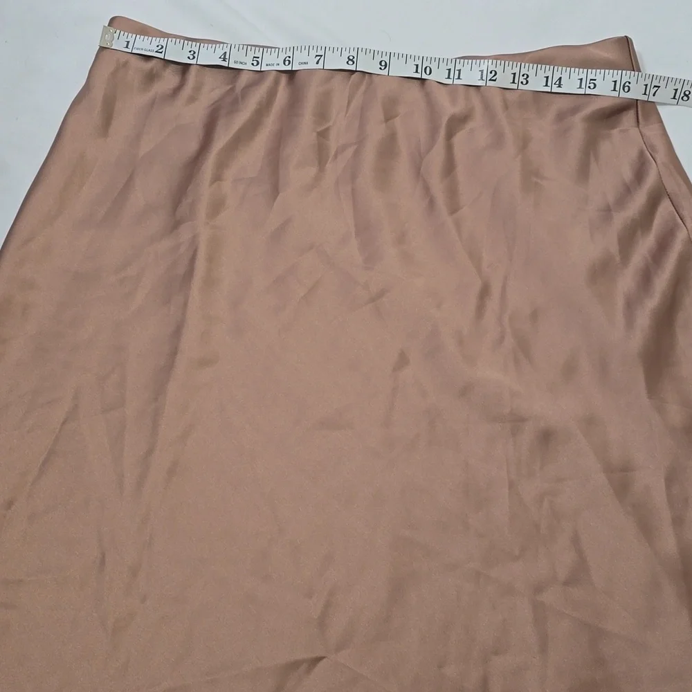 BTFBM SATIN Brown Women's‎ Maxi Skirt XL